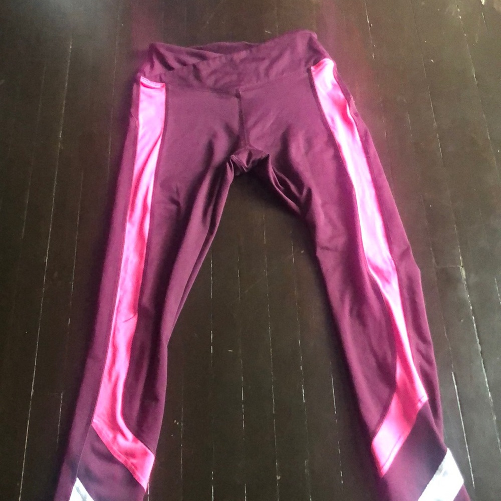Only wore like 2x, Inside is very soft, and has a cross waist band, stretchy